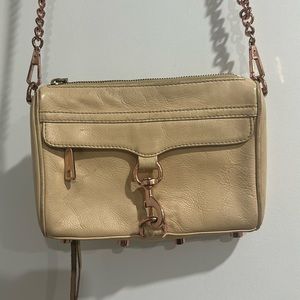 Rebecca Minkoff Mac Leather Crossbody Bag in Light Pink with Dustbag